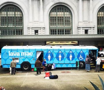 Have Wheels Will Shower: Lava Mae Brings Bathroom Buses to Homeless