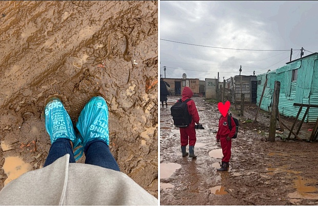 Even When the Streets Had Become Rivers, a Boy in a Red Tracksuit Still Showed up for School
