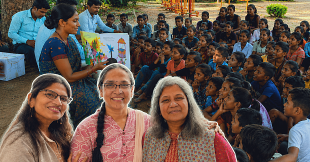 3 Sisters Are Bringing the Joy of Reading to 8000 Children Across India’s Tribal & Coastal Belts